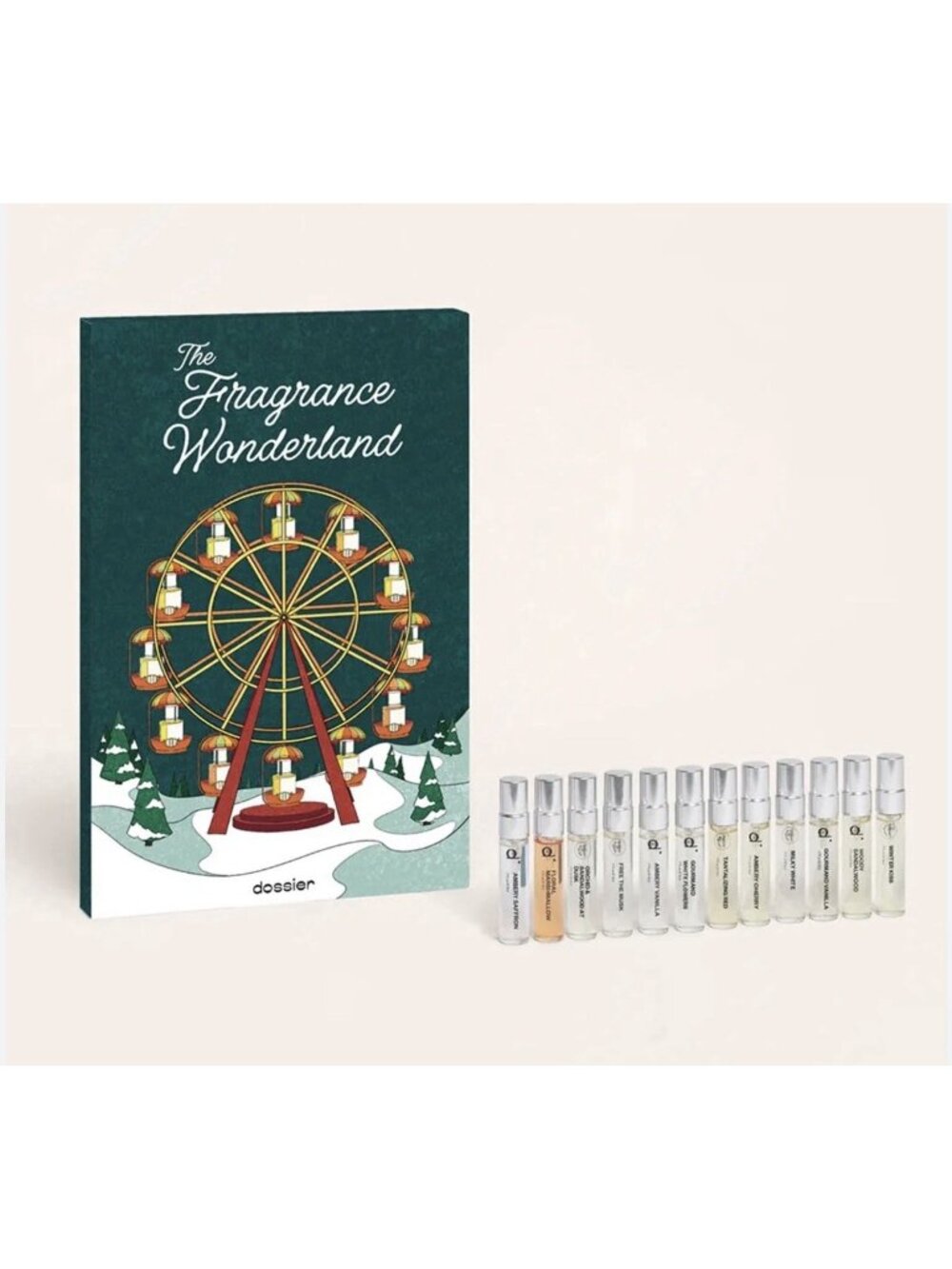Dossier Fragrance Wonderland Advent Set, 12 Dossier Scents. New In Box